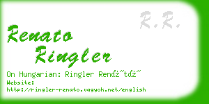 renato ringler business card